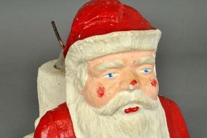 Serious Santa Claus tree stand an unusual find