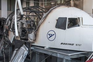 Boeing 767 flight simulator catches fire at German airport