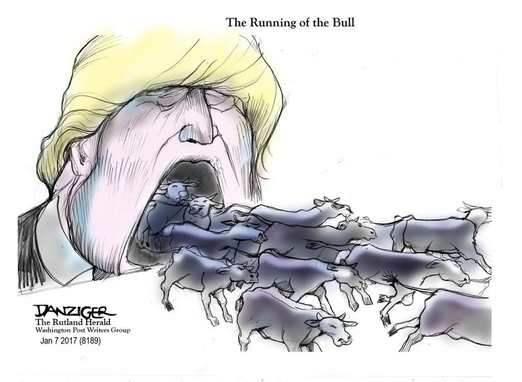 Editorial cartoons for Tuesday, Jan. 10