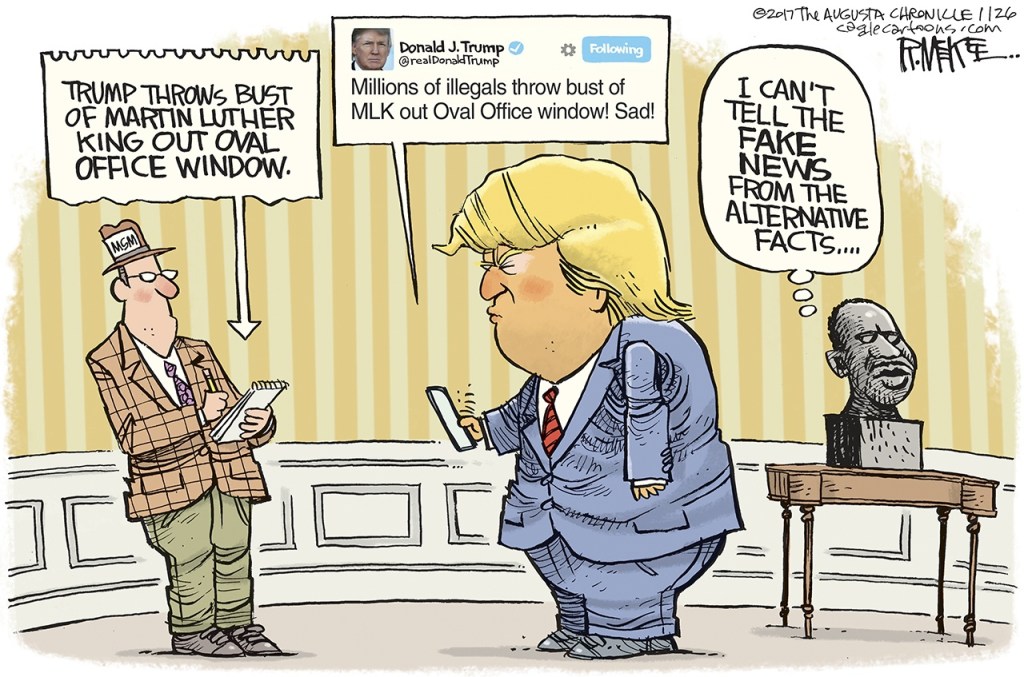 Editorial cartoons for Saturday, Jan. 28