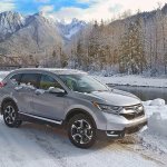The 2017 Honda CR-V Touring AWD in Index. It handled beautifully in the snow and ice. (Greg Jarem photo)
