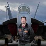 Cascade High School graduate Commander Todd Zentner stands in front of an EA-18G &ldquo;Growler&rdquo; at Whidbet Island Naval Air Station on Nov. 23, 2016, in Oak Harbor. Zentner graduated from Cascade in 1993, attended the Naval Academy and now serves as the Commander of the VAQ-133 Squadron known as the Wizards. (Andy Bronson / The Herald)