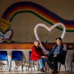 Frank and Nancy Roesier are celebratging their 65th wedding anniversary on Valentine&rsquo;s Day at the Startup Gym, where they met so many years ago. The gym was being decorated for its first Sock Hop since the old days. (Dan Bates / The Herald)