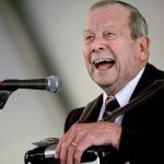 Stan Boreson, dubbed the &ldquo;King of Scandinavian Humor,&rdquo; tells a joke at the Everett Sausage Festival on Oct. 6, 2007. The Everett native and Camano Island resident passed away at age 91. Boreson once hosted a popular children&rsquo;s television show on KING-TV, and performed at festivals and fairs. (Herald File Photo)