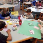 Martha Lake Elementary students work on cards and signs as they donated 471 night lights and individual cards during the Shine a Light to Prevent Falls drive that ran from January 3rd to the 13th. (Photo Courtesy Jacquie Crane)