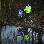 Since choosing an electric bicycle as his primary mode of transportation, marine biologist Dave Bain, of Bothell, has ridden more than 25,000 miles &mdash; enough to circle the globe. (Ian Terry / The Herald)