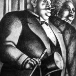 &ldquo;The Pillars&rdquo; by Abe Blashko, a lithograph from 1939.