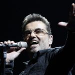 In this June 25, 2008 photo, singer George Michael performs during his &ldquo;Live Global Tour&rdquo; concert in Inglewood, California. (AP Photo/Matt Sayles, File)