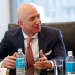 Amazon founder and CEO Jeff Bezos, during a meeting with President-elect Donald Trump at Trump Tower in New York. (AP Photo/Evan Vucci, File)