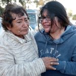 Tamara Alcala Dominguez reunites with her grandmother, Petra Bello Suarez, in their hometown of Molcaxac, Puebla, Mexico, during Alcala&rsquo;s first return home since she left Mexico for the U.S. as a toddler. (AP Photo/Pablo Spencer)