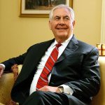 Secretary of State-designate Rex Tillerson pauses during a meeting with Senate Majority Leader Mitch McConnell on Capitol Hill in Washington on Wednesday, Jan. 4. (AP Photo/Evan Vucci)