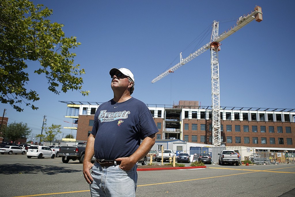 Neil Anderson, seen here Aug. 5, 2016, has lived near north Broadway in Everett since 1977. &ldquo;The thing about north Broadway is the remarkable amount of change in the past 10 to 15 years,&rdquo; Anderson said. &ldquo;Overall, I think it&rsquo;s been an improvement.&rdquo; (Ian Terry / Herald file)