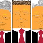 A few of the ideas for President Trump&rsquo;s hair included a more natural color and an end to the combover. As far as styles go, these were on the list (from left): The Pompadour, the Caesar and the man bun. (Illustrations by Vanessa McVay)