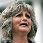 Jeanette Finicum speaks with reporters during a rally at the Utah State Capitol in Salt Lake City on March 5. Finicum, the widow of an Arizona rancher LaVoy Finicum killed by FBI agents in a Jan. 26 traffic stop in central Oregon, is planning to hold a meeting in John Day, Oregon, on Jan. 28 with their children in an effort to continue with his mission. (AP Photo/Rick Bowmer, file)