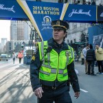 In this image released by CBS Films, Mark Wahlberg appears on the set of the film, &ldquo;Patriots Day.&rdquo; (Karen Ballard/CBS Films and Lionsgate Films via AP)