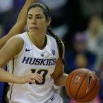 Washington senior guard Kelsey Plum leads the nation in scoring at 30.7 points per game. The No. 7 Huskies take on No. 10 Stanford on Sunday in Seattle. (AP Photo/Ted S. Warren)