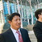 Lobsang Dargey leaves the U.S. District Court building in Seattle on Wednesday, Jan. 4. (Dan Catchpole / Everett Herald)