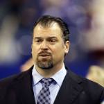 Former Colts general manager Ryan Grigson watches before the start of a game between the Colts and the Houston Texans in Indianapolis on Dec. 11, 2016. The Colts fired Grigson on Saturday. (AP Photo/Darron Cummings)