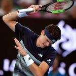 Canada&rsquo;s Milos Raonic shows his frustration during his quarterfinal match Wednesday against Spain&rsquo;s Rafael Nadal at the Australian Open tennis championships in Melbourne, Australia. Raonic lost 6-4, 7-6 (7), 6-4. (AP Photo/Andy Brownbill)