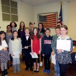 Veterans of Foreign Wars Post 8870 of Edmonds on Jan. 10 recognized the winners of its annual student essay contest. (Contributed photo)