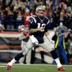 New England Patriots quarterback Tom Brady reacts after throwing a touchdown pass to Julian Edelman during the second half of the AFC championship against the Pittsburgh Steelers on Sunday, Jan. 22 in Foxborough, Mass. (AP Photo/Matt Slocum)