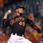 Starting pitcher Yovani Gallardo, shown here pitching for the Orioles in a game against the Diamondbacks on Sept. 23 in Baltimore, was traded to the Mariners on Friday. (AP Photo/Nick Wass)