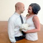 A married couple who preserved their special day with a 3D selfie. (Julian Rinaldi Photo)