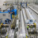 At Boeing&rsquo;s Composite Wing Center, engineers test Automated Fiber Placement machines, built by Electroimpact of Mukilteo, as the company moves closer to production of the 777X, in Everett in December. The machines lay carbon-fiber tape over the forms to create wing spars. (Andy Bronson / The Herald)