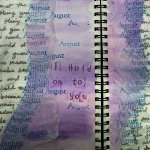 A portion of a journal that Cynthia Gahan is creating about her mom, who died last year (Dan Bates / The Herald)