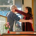 Shellee Potocki stopped by Weller&rsquo;s to give Joe a hug and go on her way without even a bite to eat Tuesday morning. (Dan Bates / The Herald)