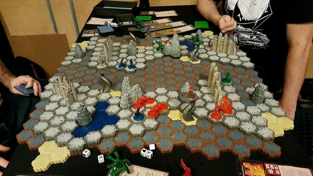 Courtesy OrcaCon                                 Magic: The Gathering is one of many games that will be played Jan. 13-15 at OrcaCon. This Arena of the Planeswalkers version has a custom board.