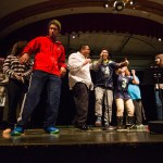 Performer sings &ldquo;Lean On Me.&rdquo; (Daniella Beccaria / The Herald)