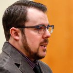 Scott Duncan speaks to Judge Millie Judge at his sentencing for hit-and-run driving, in which he drove away after hitting Scotty Becktell and leaving him paralyzed from the waist down for life. (Dan Bates / The Herald)