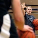 Dylin Stoen, 18, leads &lsquo;Dylin Time&rsquo; Friday afternoon at Lake Stevens High School on January 13, 2017. (Kevin Clark / The Herald)