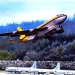 Robert Parks&rsquo; painting, &ldquo;367-80 Take Off&rdquo; is displayed at the Schack Art Center.