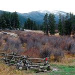 ADVANCE FOR THE WEEKEND OF OCT. 29-30 AND THEREAFTER - Upper Potosi hot springs are seen in an Oct. 19, 2016 photo, about eight miles outside of Pony, Mont. Visible in the distance are the Tobacco Root Mountains. (Whitney Bermes/Bozeman Daily Chronicle via AP)