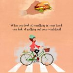 Can&rsquo;t the burger wait? This poster from Distraction.gov, the U.S. Government website for Distracted Driving awareness and information, cautions against multitasking (including devouring a delicious burger) while driving. (distraction.gov image)