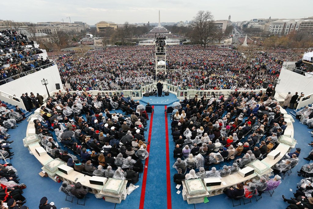 President Donald Trump speaks after being sworn in as the 45th president of the United States during the 58th Presidential Inauguration at the U.S. Capitol in Washington on Friday, Jan. 20. (AP Photo/Carolyn Kaster)