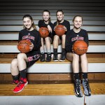 Cascade seniors (from left) Megan Thomas, Anneka Hilde, Jessica Welch and Lexi Strike helped snap their team&rsquo;s 41-game Wesco 4A losing streak. (Ian Terry / The Herald)
