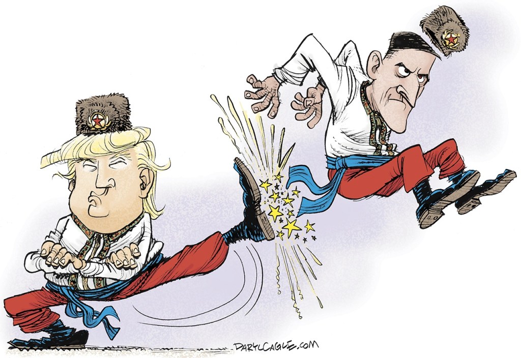 Editorial cartoons for Thursday, Feb. 16