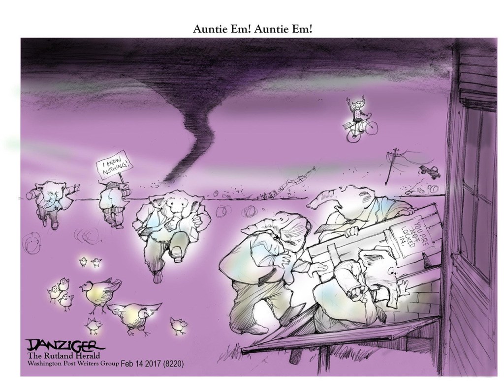 Editorial cartoons for Thursday, Feb. 16