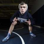 Meadowdale High School senior Liam Ball is a favorite for this weekend&rsquo;s Mat Classic XXIX tournament in Tacoma. (Ian Terry / The Herald)