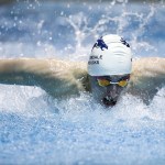 Meadowdale&rsquo;s Kyle Weis glides through the water for fourth place in the 100-yard butterfly race at the 3A State Boys Swimming and Diving Championship at the King County Aquatic Center in Federal Way on Feb. 18, 2017. (Ian Terry / The Herald)