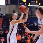 Oregon State freshman Mikayla Pivec, a Lynnwood gradute, is averaging 6.8 points and 4.7 points per game this season. (Photo courtesy Oregon State University)