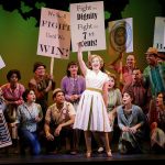 Mark Kitaoka photo                                 The star of the 5th Avenue Theatre&rsquo;s production of &ldquo;The Pajama Game&rdquo; is Snohomish High School alumna Billie Wildrick, center.