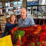Covenant Art Glass owners, Colleen and Stan Price have a lot to smile about these days, including the biggest selection of art glass they&rsquo;ve ever had. (Dan Bates / The Herald)
