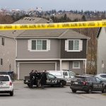 SMART detectives investigate a shooting involving a Lake Stevens Police Officer near 18th Place SE on Thursday, Feb. 9, 2017 in Lake Stevens, Wa. (Andy Bronson / The Herald)