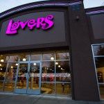 The storefront of Lovers in south Everett Tuesday, Feb. 7. Lovers offers lingerie, sex toys, accessories and many more items all geared toward sexual wellness and expression. (Daniella Beccaria / The Herald)