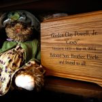 At the Centralia home of Stephanie Powell Leisure, her brother&rsquo;s ashes share space on a shelf with a toy bunny who also appears to have been well-loved. Gordon &ldquo;Casey&rdquo; Powell had given the toy to his niece when she was a baby nearly 20 years ago. Powell was serving time at the Monroe Correctional Complex in May 2015 when he was killed by a fellow inmate. (Dan Bates / The Herald)