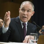 In this Jan. 18 photo, Environmental Protection Agency Administrator nominee, Oklahoma Attorney General Scott Pruitt, testifies on Capitol Hill in Washington at his confirmation hearing before the Senate Environment and Public Works Committee. (AP Photo/J. Scott Applewhite, File)